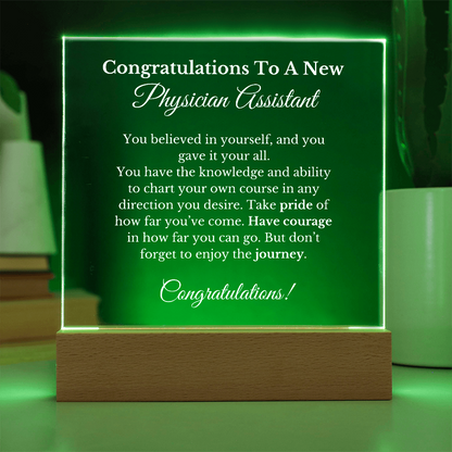 Physician Assistant Gift, Sign, Desk Decor, PA Week, Graduation PA School, Gift for Physician Assistant, PA Grad