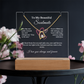 Romantic Gift for Wife, Soulmate Necklace and Acrylic Plaque, Cute Jewelry for Valentine's Day, Anniversary, Birthday, Thoughtful Gift for Her 3