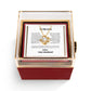 Luxury Rotating Rose Gift Box with Necklace and Message, Gifts for Love, Necklace for Wife From Husband, Valentines Day, Surprise