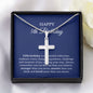 5th Birthday Necklace, Birthday Cross Necklace, Birthday Gifts For Woman, Birthday Card, Pendant Necklace