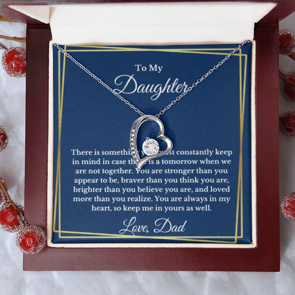 To My Daughter Necklace, Father Daughter Necklace, Father to Daughter Birthday Gift, Gifts to Daughter from Dad