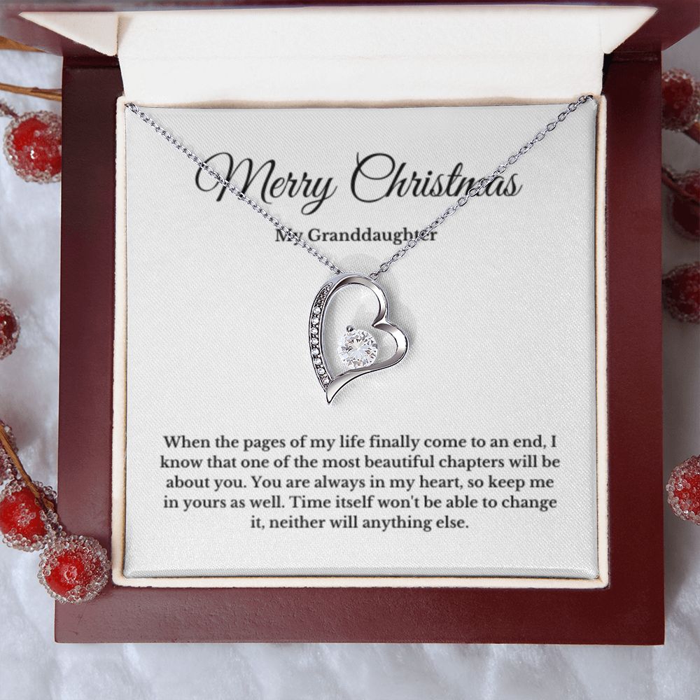 To My Beautiful Granddaughter Necklace, Granddaughter Gift from Grandpa, Grandma, Birthday Graduation Gift, Christmas Gift for Her