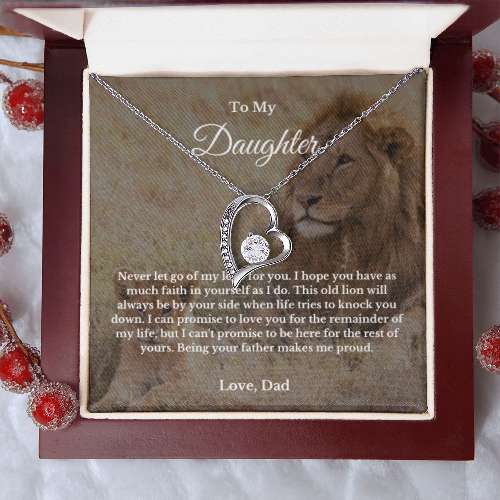 To My Daughter Necklace, Father Daughter Necklace, Father to Daughter Birthday Gift, Gifts to Daughter from Dad