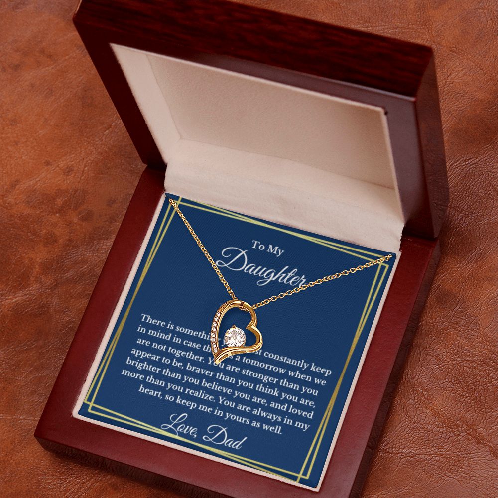 To My Daughter Necklace, Father Daughter Necklace, Father to Daughter Birthday Gift, Gifts to Daughter from Dad