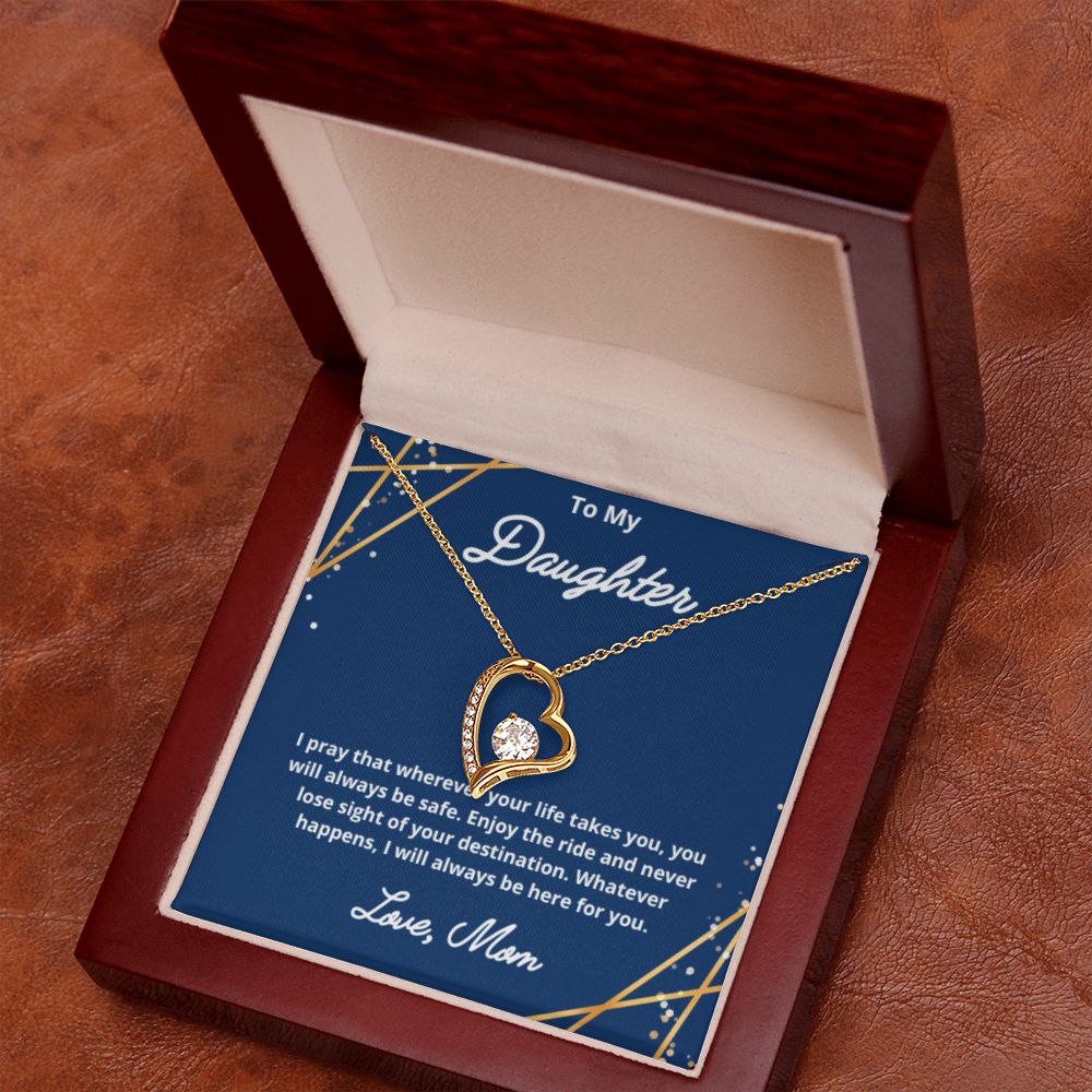 To My Daughter Necklace, Mother Daughter Necklace, Mother to Daughter Birthday Gift, Gifts to Daughter from Mom, Daughter Jewelry