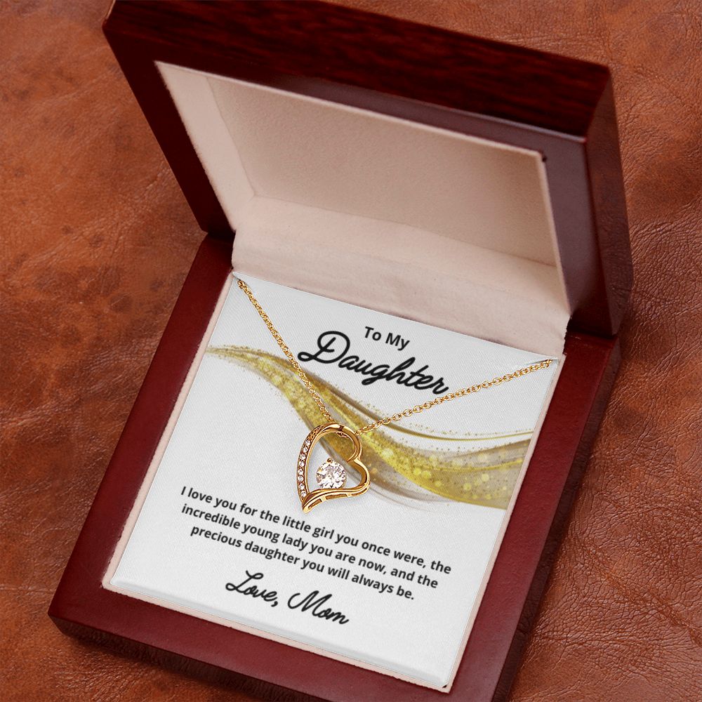 To My Daughter Necklace, Mother Daughter Necklace, Mother to Daughter Birthday Gift, Gifts to Daughter from Mom, Daughter Jewelry