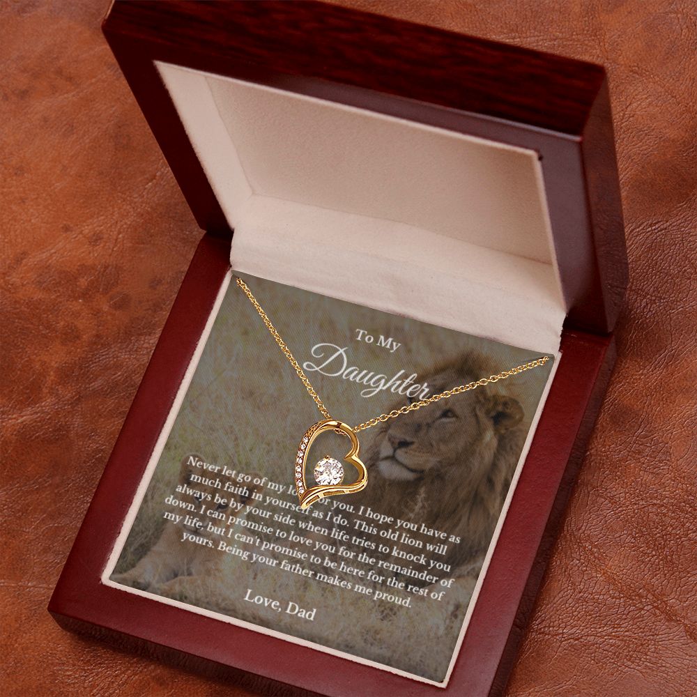 To My Daughter Necklace, Father Daughter Necklace, Father to Daughter Birthday Gift, Gifts to Daughter from Dad