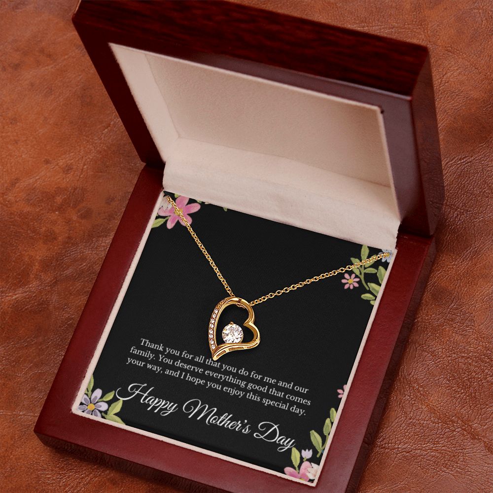 Happy Mother's Day Heart Necklace Gifts for Women Mama Necklace for Mom Mothers Handmade Jewelry Unique Jewelry Mothers Day Gift for Her