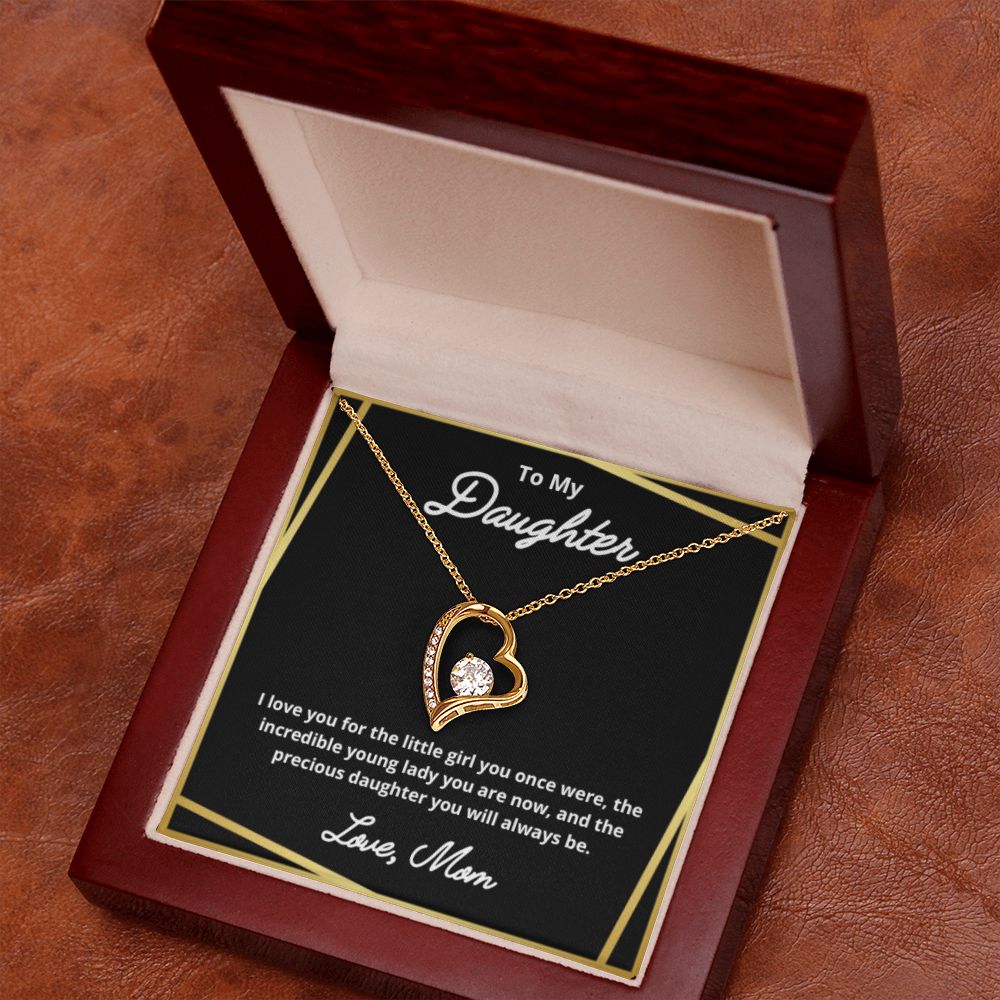 To My Daughter Necklace, Mother Daughter Necklace, Mother to Daughter Birthday Gift, Gifts to Daughter from Mom, Daughter Jewelry