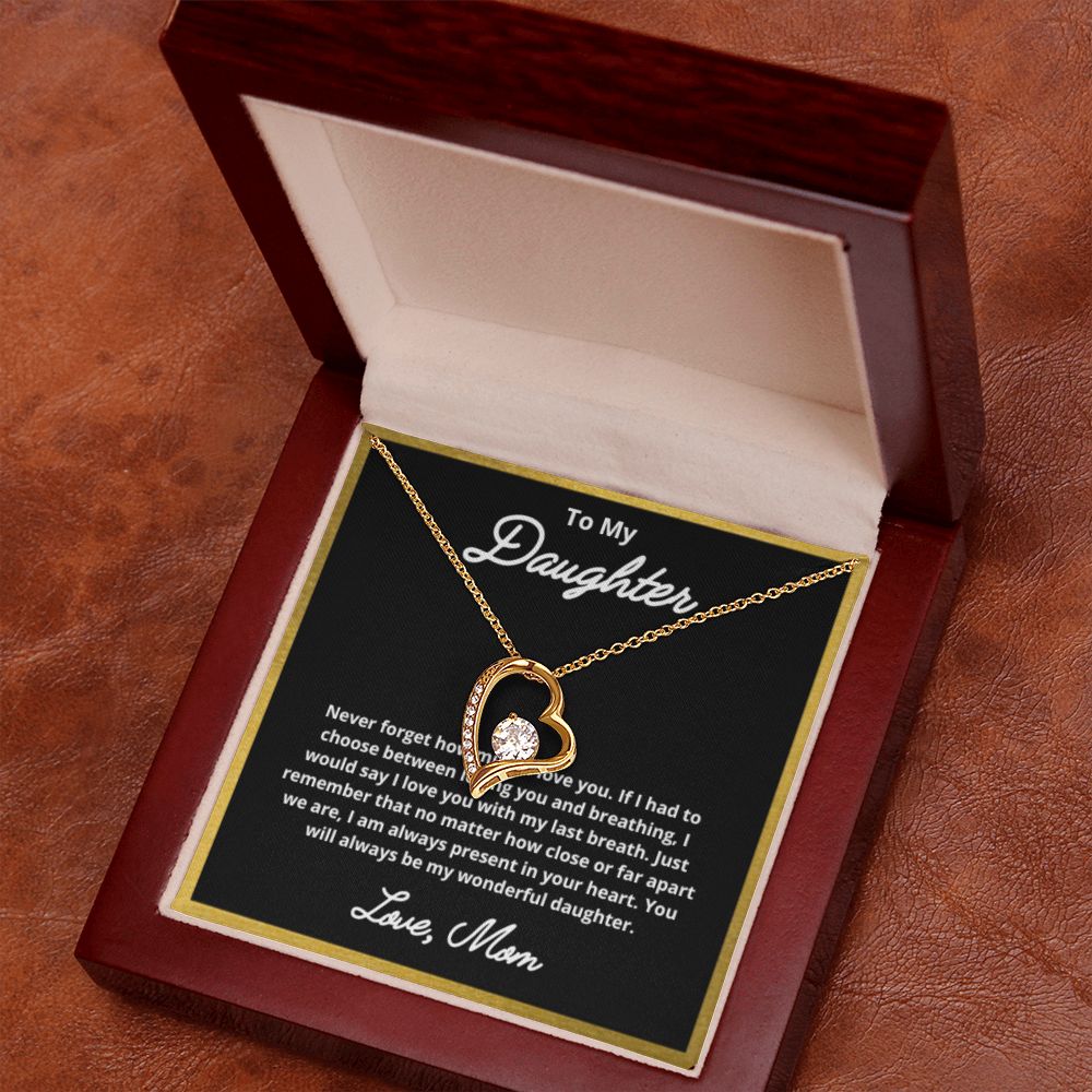 To My Daughter Necklace, Mother Daughter Necklace, Mother to Daughter Birthday Gift, Gifts to Daughter from Mom, Daughter Jewelry