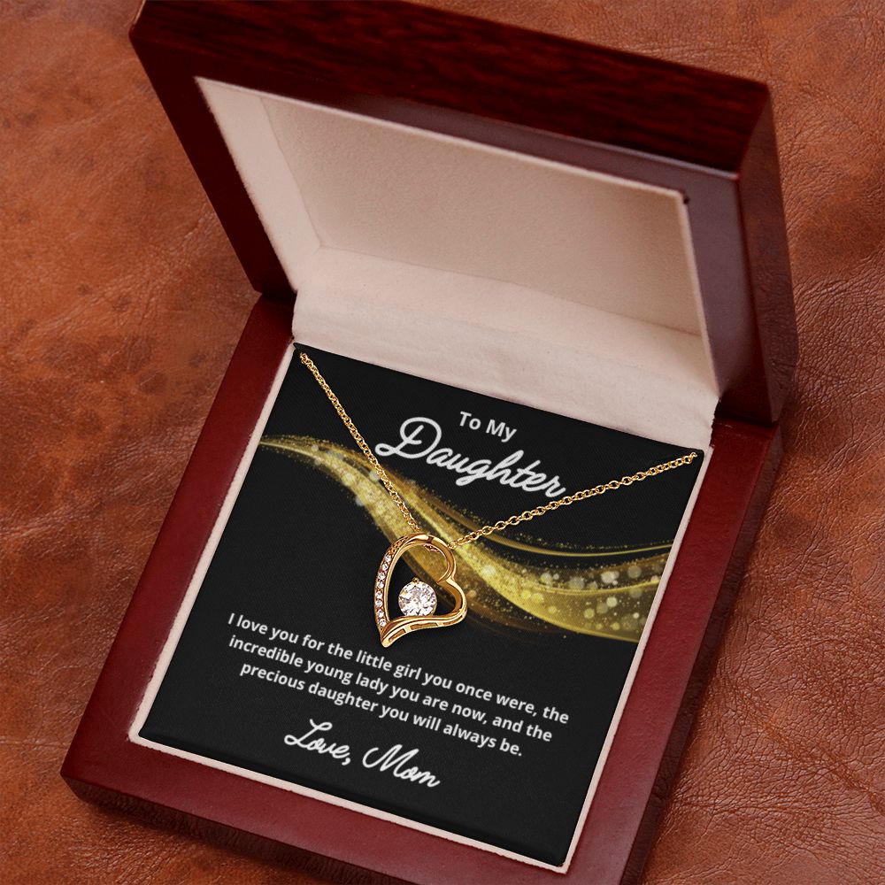 To My Daughter Necklace, Mother Daughter Necklace, Mother to Daughter Birthday Gift, Gifts to Daughter from Mom, Daughter Jewelry