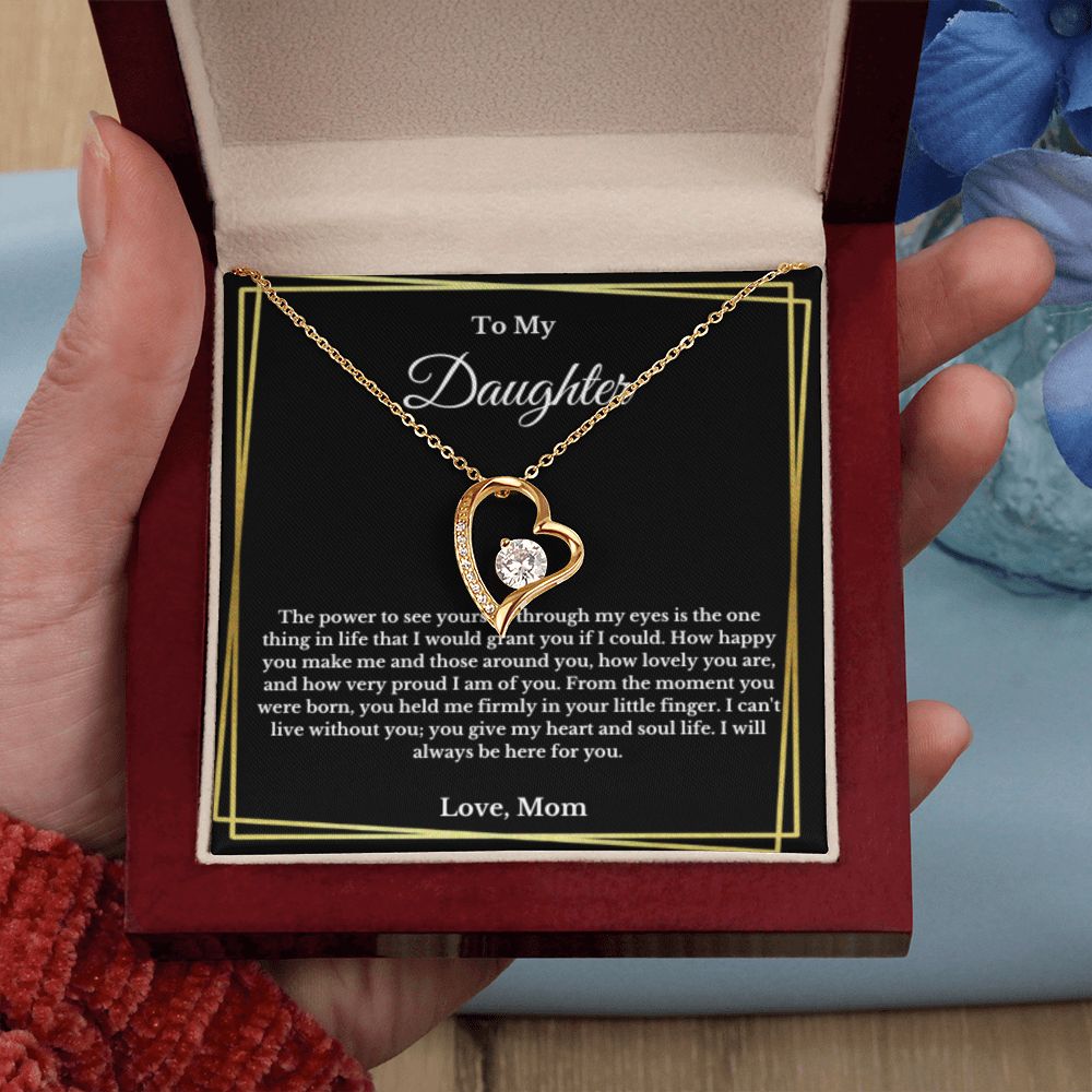 To My Daughter Necklace, Mother Daughter Necklace, Mother to Daughter Birthday Gift, Gifts to Daughter from Mom