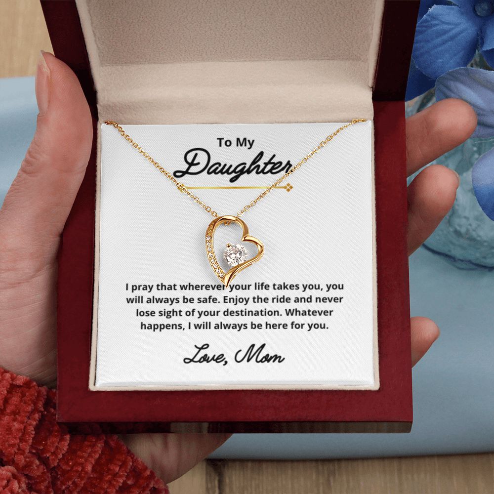 To My Daughter Necklace, Mother Daughter Necklace, Mother to Daughter Birthday Gift, Gifts to Daughter from Mom, Daughter Jewelry