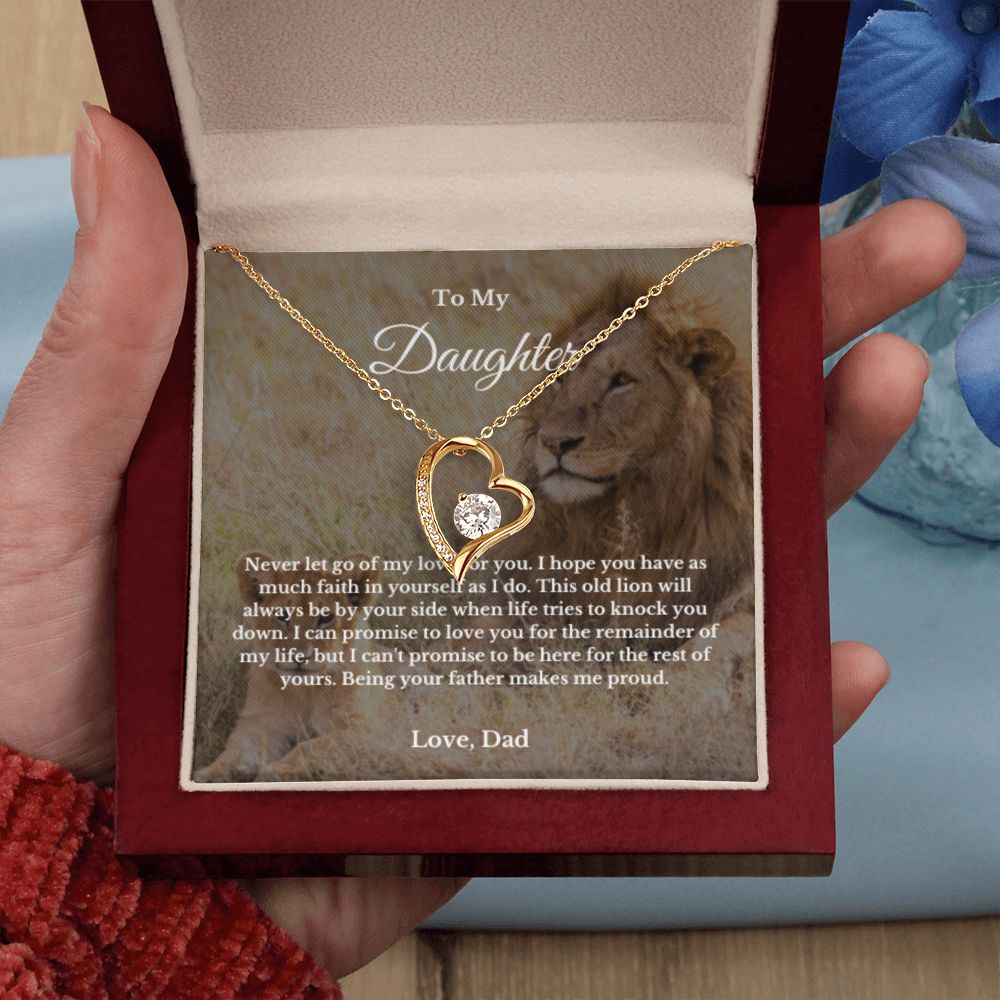 To My Daughter Necklace, Father Daughter Necklace, Father to Daughter Birthday Gift, Gifts to Daughter from Dad