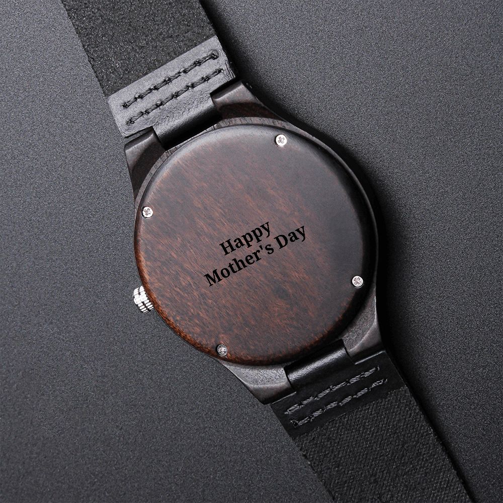 Engraved Wooden Watch, Happy Mother's Day, Mother's Day Gift, Watch Gift, For Mom