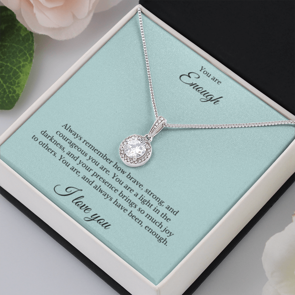 Eternal Hope Necklace, You Are Enough Necklace, Affirmation Necklace, Gift for Best Friend, Gift for Daughter, Encouragement Gift, Motivational Gift, Gift for Her