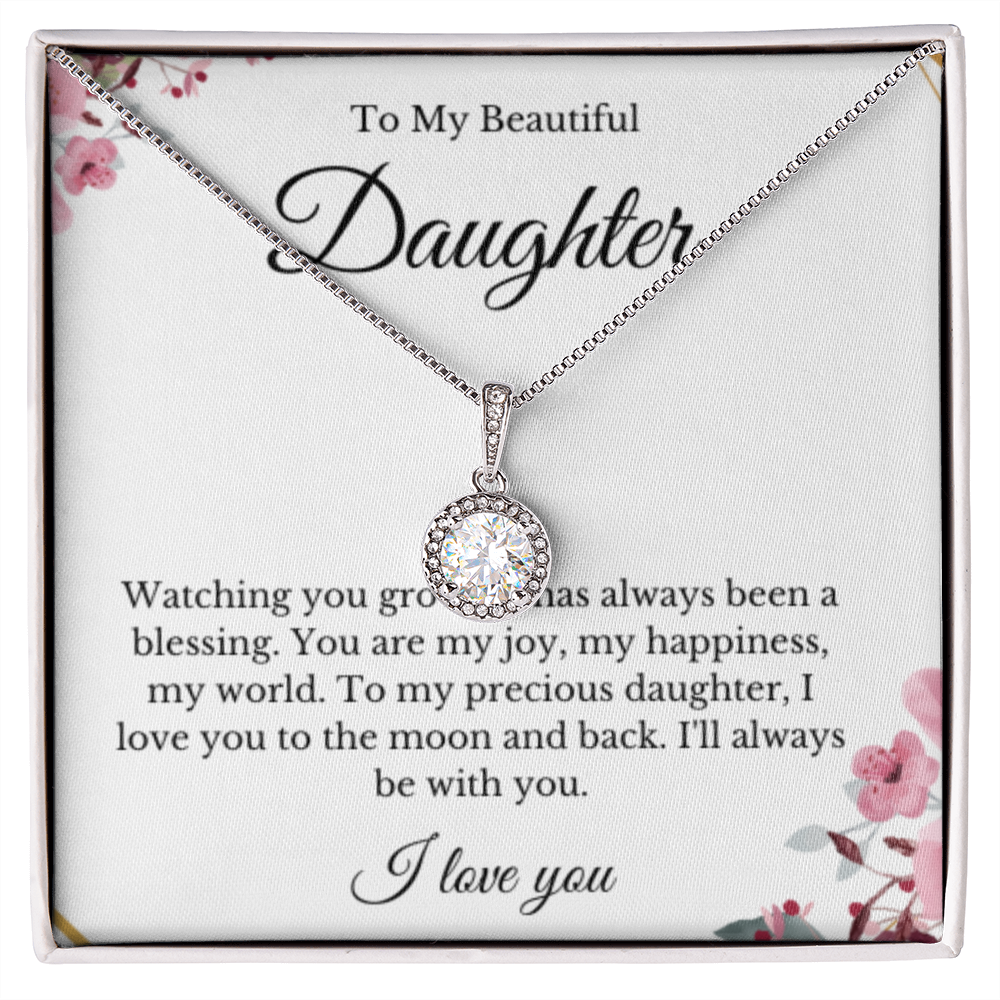 Eternal Hope, Mom Daughter Necklace, Mom Gift, Mother's Day Gift, Daughter Gift, Jewelry for Mom, Message Card Necklace, Christmas Gift