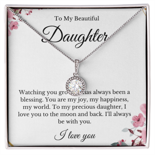 Eternal Hope, Mom Daughter Necklace, Mom Gift, Mother's Day Gift, Daughter Gift, Jewelry for Mom, Message Card Necklace, Christmas Gift