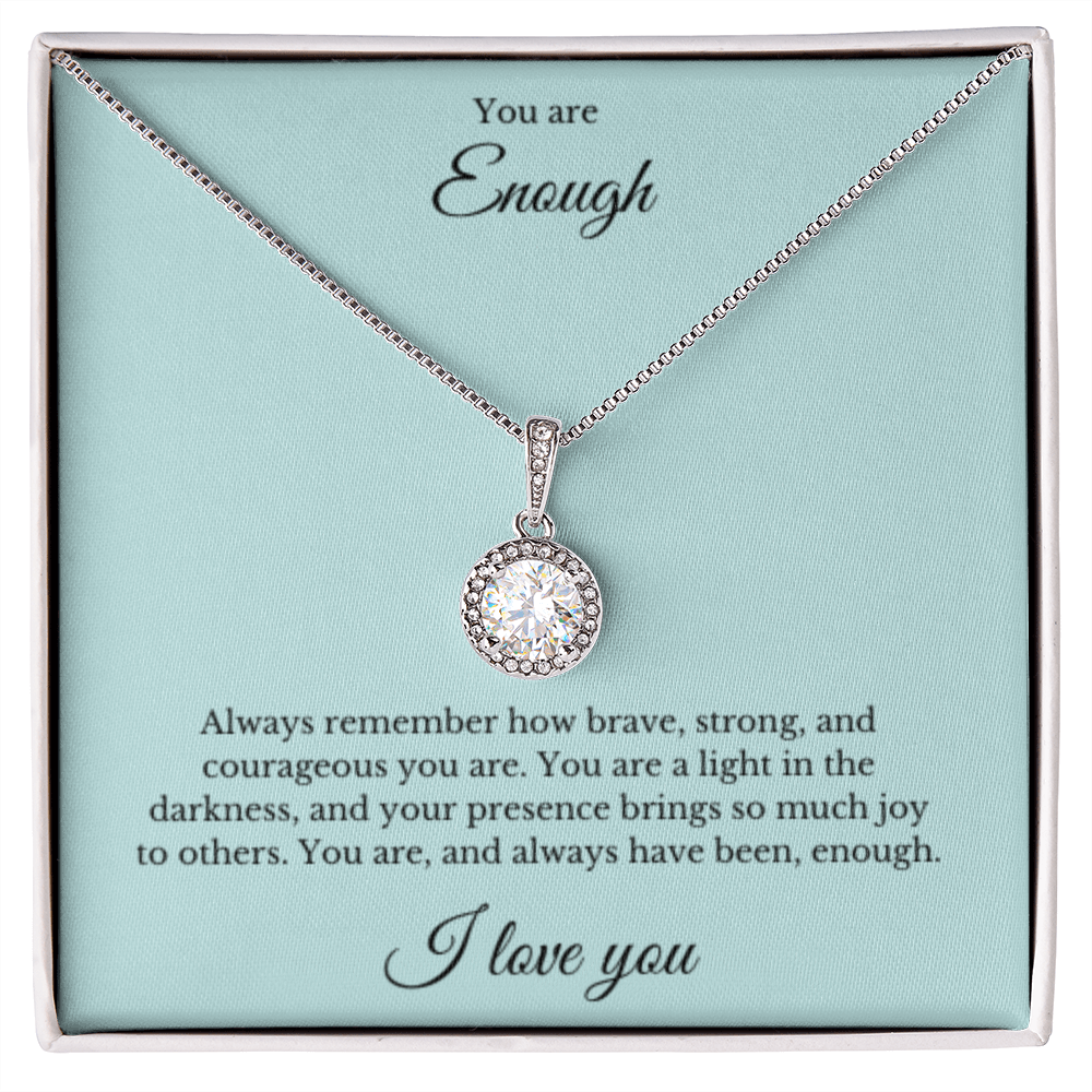 Eternal Hope Necklace, You Are Enough Necklace, Affirmation Necklace, Gift for Best Friend, Gift for Daughter, Encouragement Gift, Motivational Gift, Gift for Her