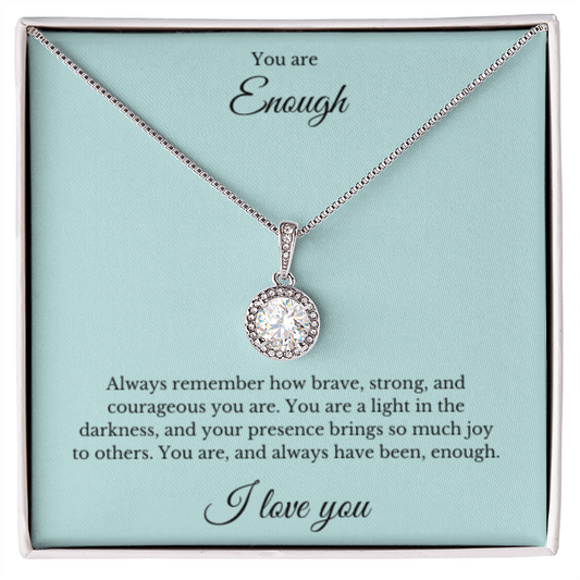 Eternal Hope Necklace, You Are Enough Necklace, Affirmation Necklace, Gift for Best Friend, Gift for Daughter, Encouragement Gift, Motivational Gift, Gift for Her
