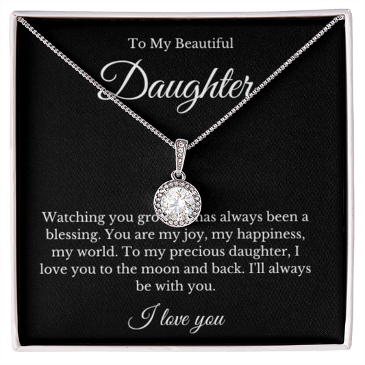 Eternal Hope, Mom Daughter Necklace, Mom Gift, Mother's Day Gift, Daughter Gift, Jewelry for Mom, Message Card Necklace, Christmas Gift