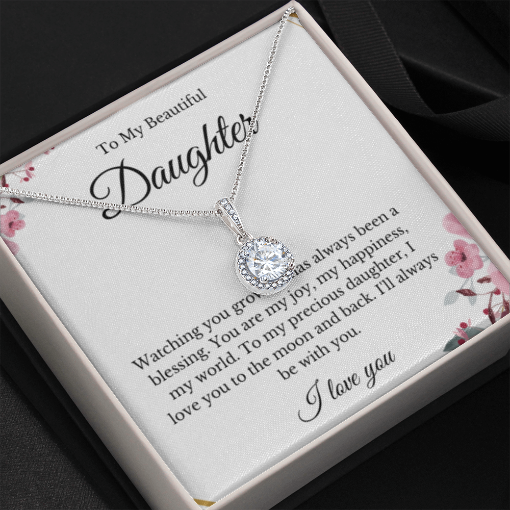 Eternal Hope, Mom Daughter Necklace, Mom Gift, Mother's Day Gift, Daughter Gift, Jewelry for Mom, Message Card Necklace, Christmas Gift