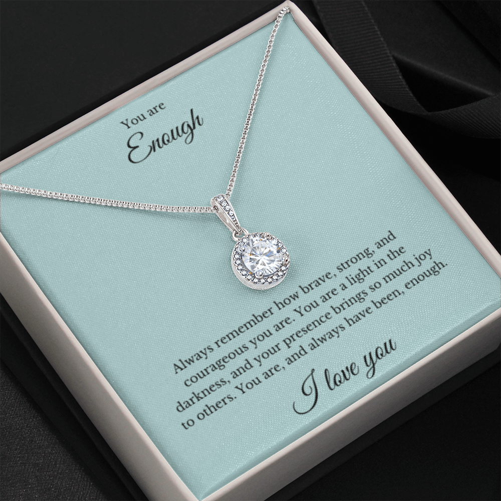 Eternal Hope Necklace, You Are Enough Necklace, Affirmation Necklace, Gift for Best Friend, Gift for Daughter, Encouragement Gift, Motivational Gift, Gift for Her