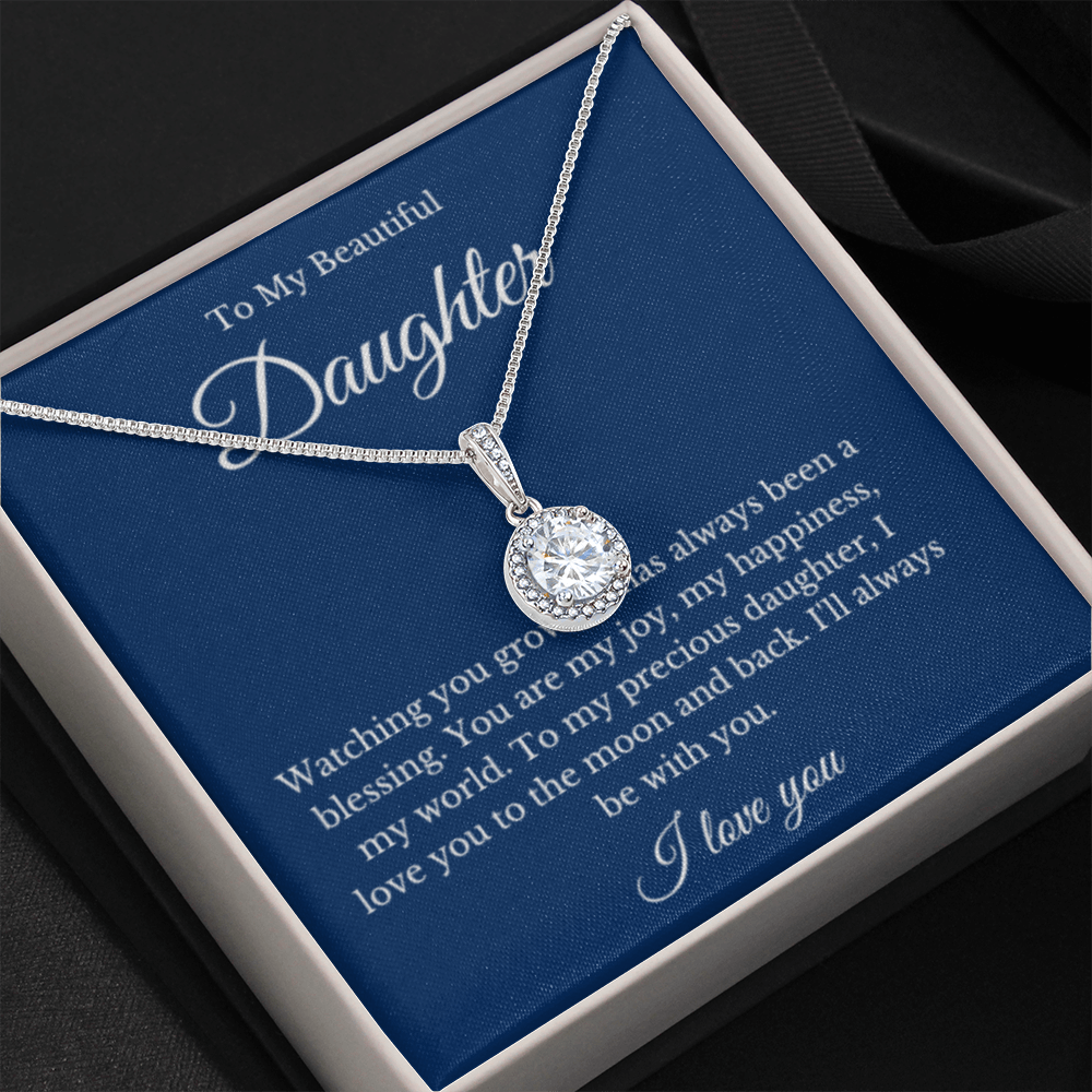Eternal Hope, Mom Daughter Necklace, Mom Gift, Mother's Day Gift, Daughter Gift, Jewelry for Mom, Message Card Necklace, Christmas Gift