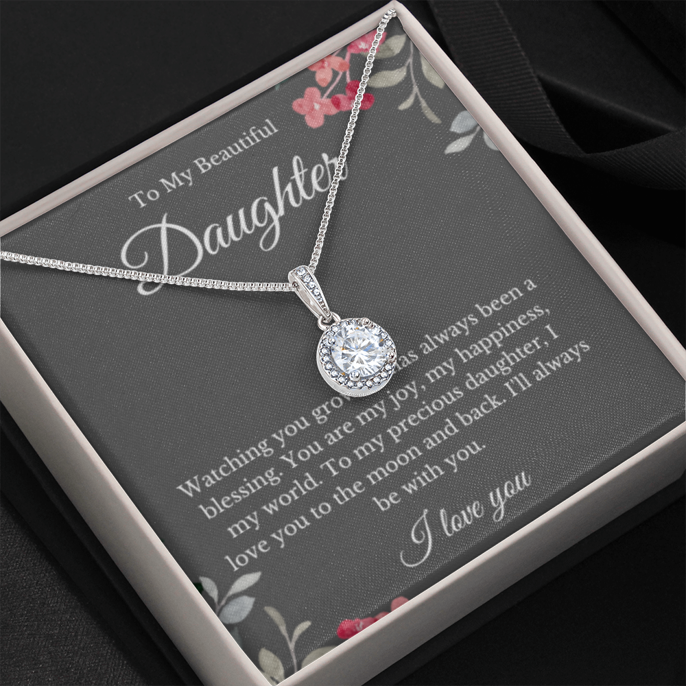 Eternal Hope, Mom Daughter Necklace, Mom Gift, Mother's Day Gift, Daughter Gift, Jewelry for Mom, Message Card Necklace, Christmas Gift