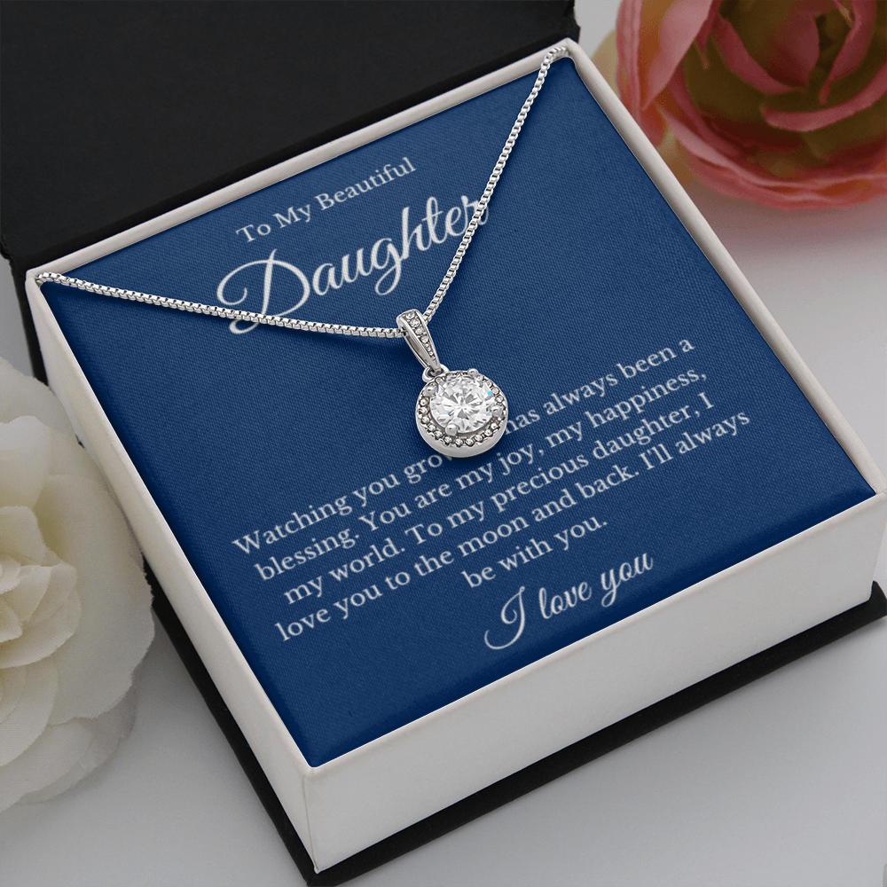 Eternal Hope, Mom Daughter Necklace, Mom Gift, Mother's Day Gift, Daughter Gift, Jewelry for Mom, Message Card Necklace, Christmas Gift