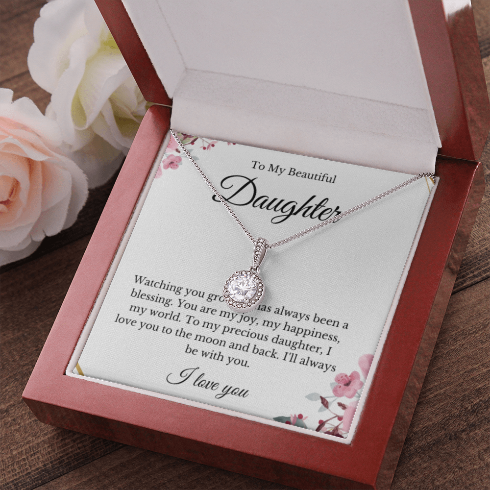 Eternal Hope, Mom Daughter Necklace, Mom Gift, Mother's Day Gift, Daughter Gift, Jewelry for Mom, Message Card Necklace, Christmas Gift