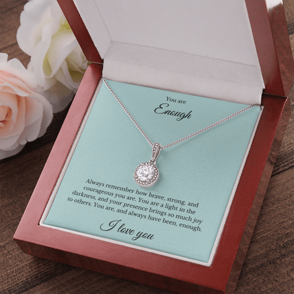 Eternal Hope Necklace, You Are Enough Necklace, Affirmation Necklace, Gift for Best Friend, Gift for Daughter, Encouragement Gift, Motivational Gift, Gift for Her