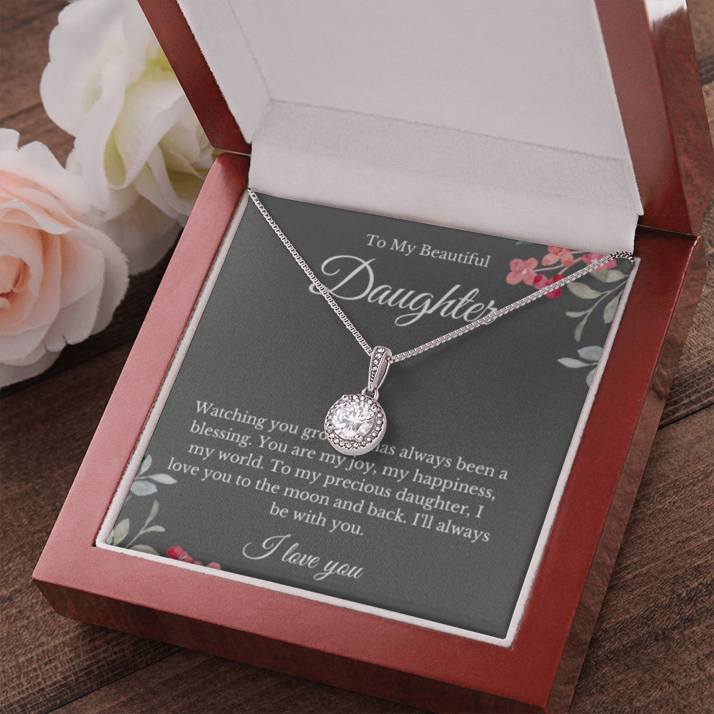 Eternal Hope, Mom Daughter Necklace, Mom Gift, Mother's Day Gift, Daughter Gift, Jewelry for Mom, Message Card Necklace, Christmas Gift