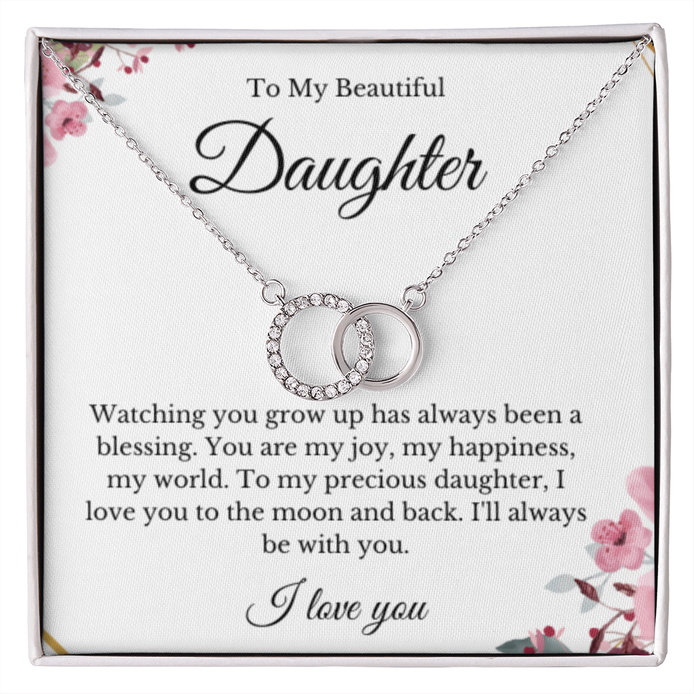 Link Jewelry, Mom Daughter Necklace, Mom Gift, Mother's Day Gift, Daughter Gift, Jewelry for Mom, Message Card Necklace, Christmas Gift