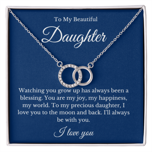 Link Jewelry, Mom Daughter Necklace, Mom Gift, Mother's Day Gift, Daughter Gift, Jewelry for Mom, Message Card Necklace, Christmas Gift