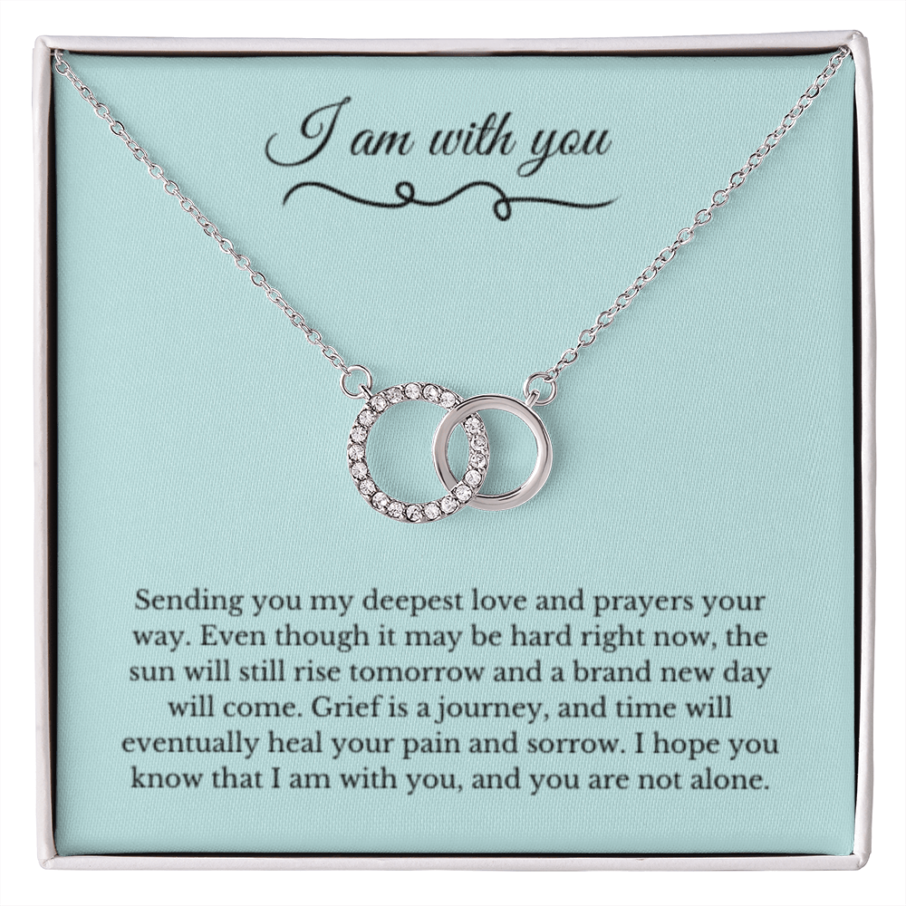Circle Link Neckace, Dealing with Loss Gift, I am with you, Grief, Thinking of you, Bereavement Jewelry, Sympathy, Loss of Loved One Necklace, Sympathy Necklace