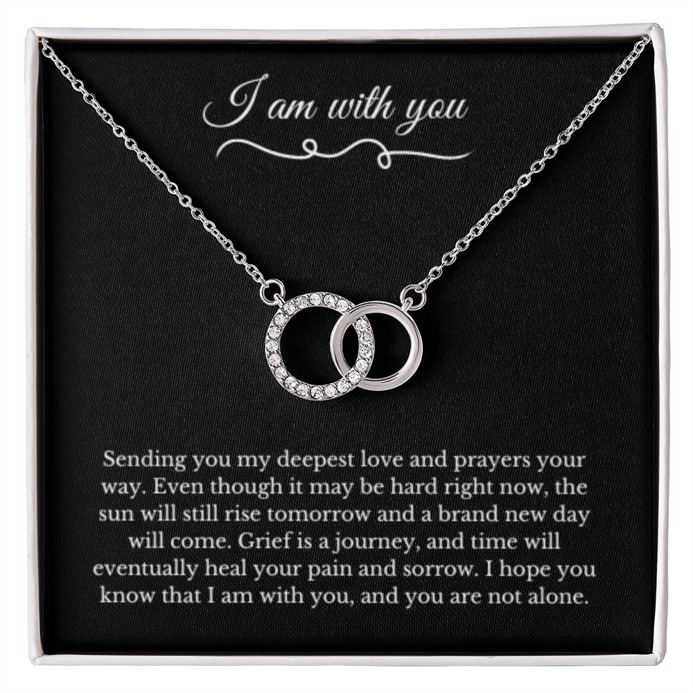 Circle Link Neckace, Dealing with Loss Gift, I am with you, Grief, Thinking of you, Bereavement Jewelry, Sympathy, Loss of Loved One Necklace, Sympathy Necklace