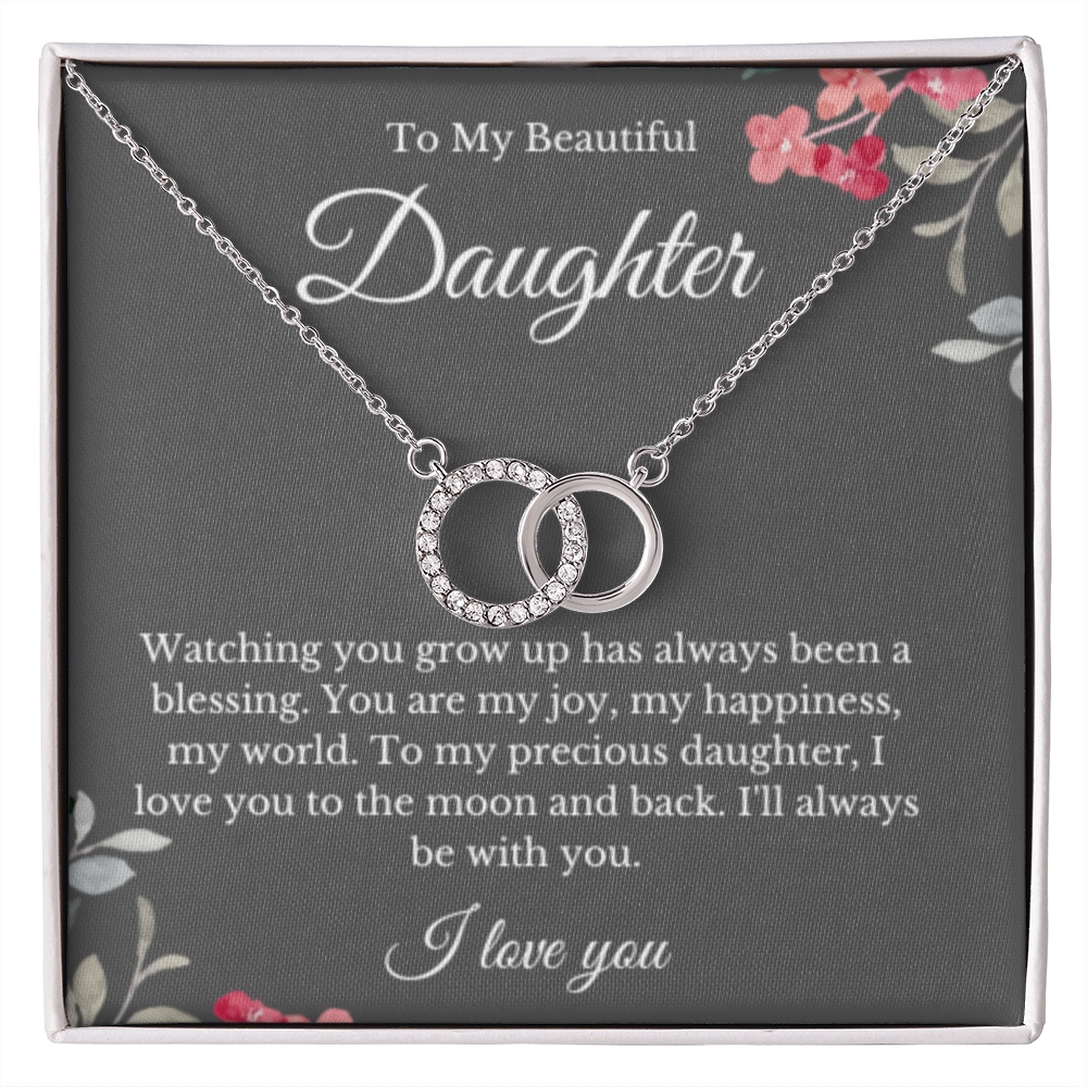 Link Jewelry, Mom Daughter Necklace, Mom Gift, Mother's Day Gift, Daughter Gift, Jewelry for Mom, Message Card Necklace, Christmas Gift