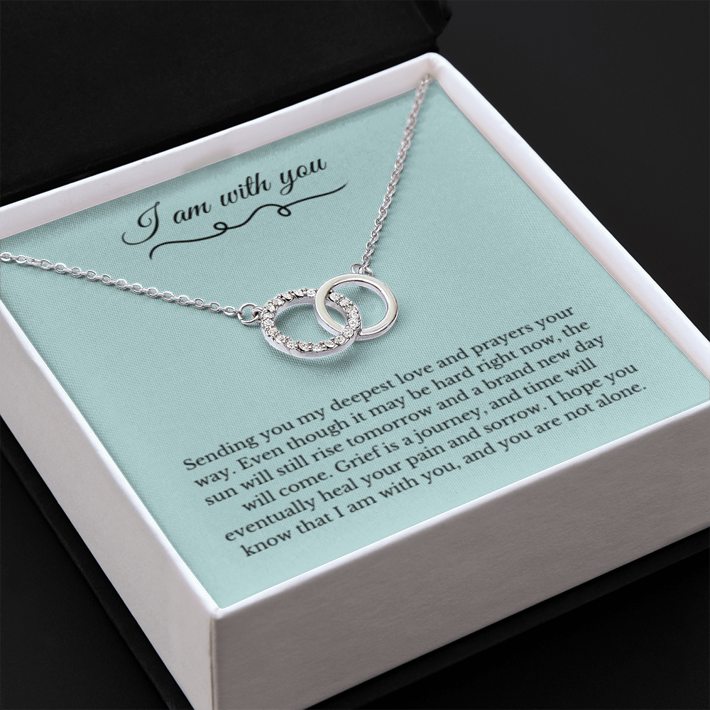Circle Link Neckace, Dealing with Loss Gift, I am with you, Grief, Thinking of you, Bereavement Jewelry, Sympathy, Loss of Loved One Necklace, Sympathy Necklace