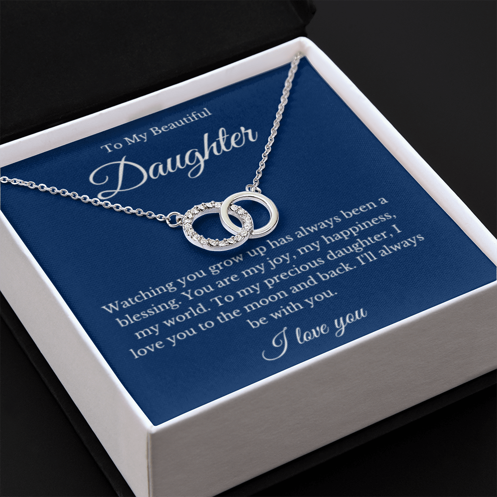 Link Jewelry, Mom Daughter Necklace, Mom Gift, Mother's Day Gift, Daughter Gift, Jewelry for Mom, Message Card Necklace, Christmas Gift