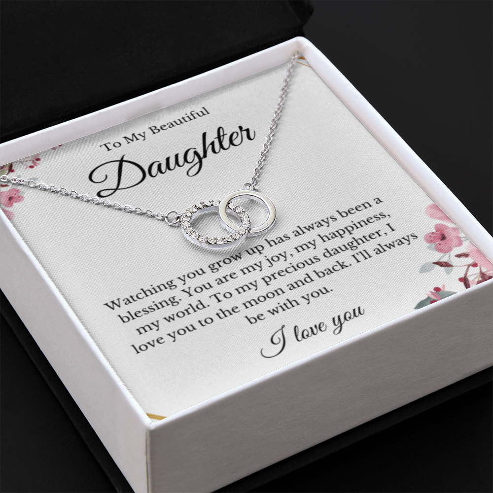 Link Jewelry, Mom Daughter Necklace, Mom Gift, Mother's Day Gift, Daughter Gift, Jewelry for Mom, Message Card Necklace, Christmas Gift