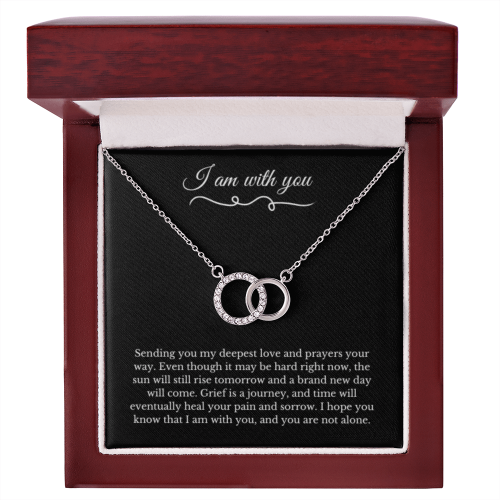Circle Link Neckace, Dealing with Loss Gift, I am with you, Grief, Thinking of you, Bereavement Jewelry, Sympathy, Loss of Loved One Necklace, Sympathy Necklace