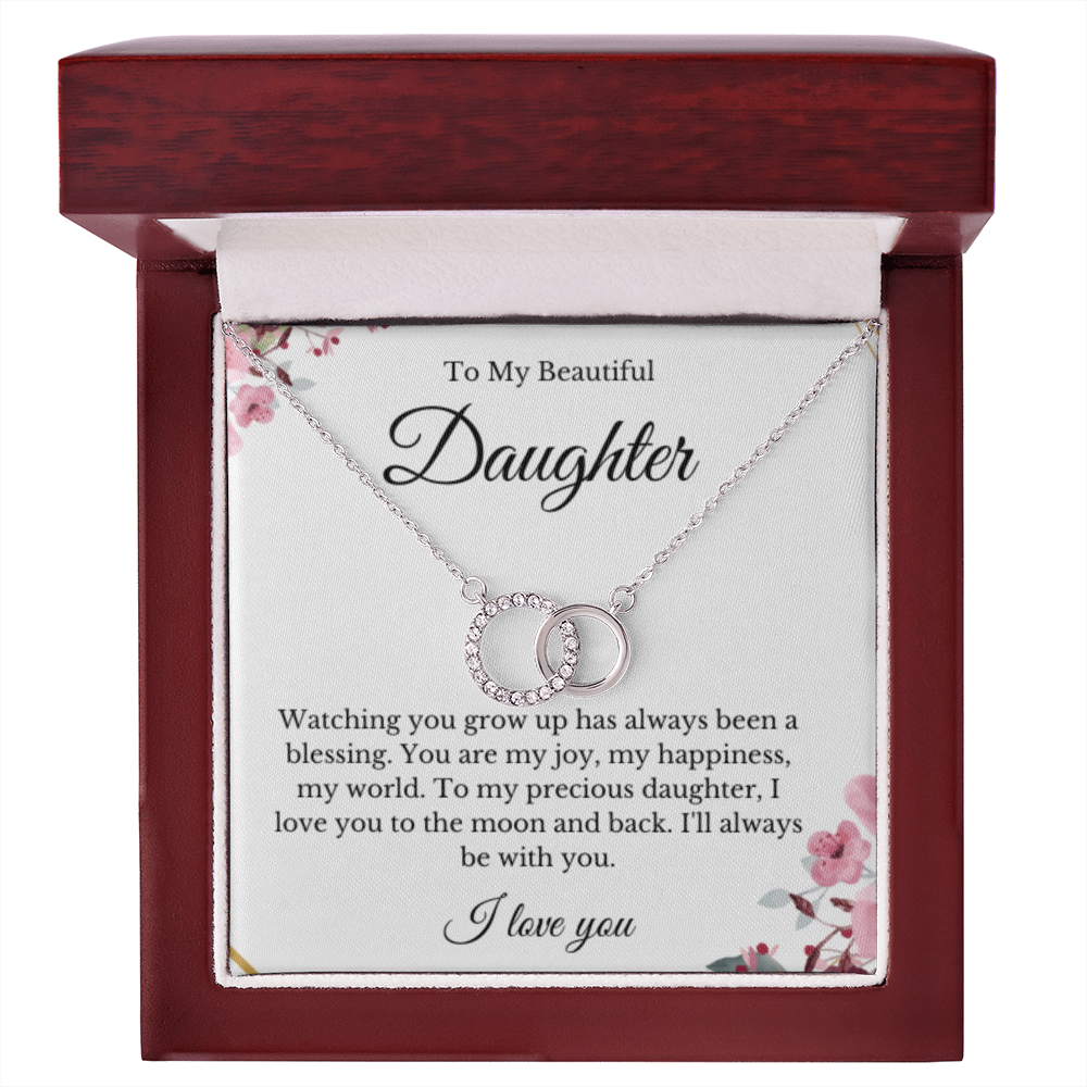 Link Jewelry, Mom Daughter Necklace, Mom Gift, Mother's Day Gift, Daughter Gift, Jewelry for Mom, Message Card Necklace, Christmas Gift