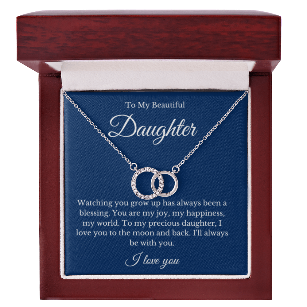 Link Jewelry, Mom Daughter Necklace, Mom Gift, Mother's Day Gift, Daughter Gift, Jewelry for Mom, Message Card Necklace, Christmas Gift