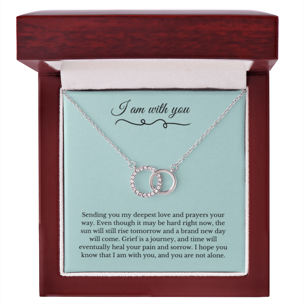 Circle Link Neckace, Dealing with Loss Gift, I am with you, Grief, Thinking of you, Bereavement Jewelry, Sympathy, Loss of Loved One Necklace, Sympathy Necklace