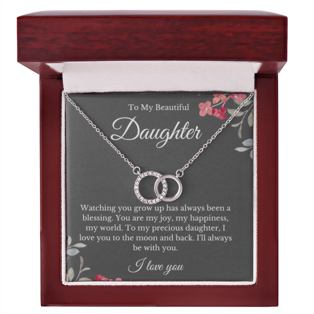 Link Jewelry, Mom Daughter Necklace, Mom Gift, Mother's Day Gift, Daughter Gift, Jewelry for Mom, Message Card Necklace, Christmas Gift