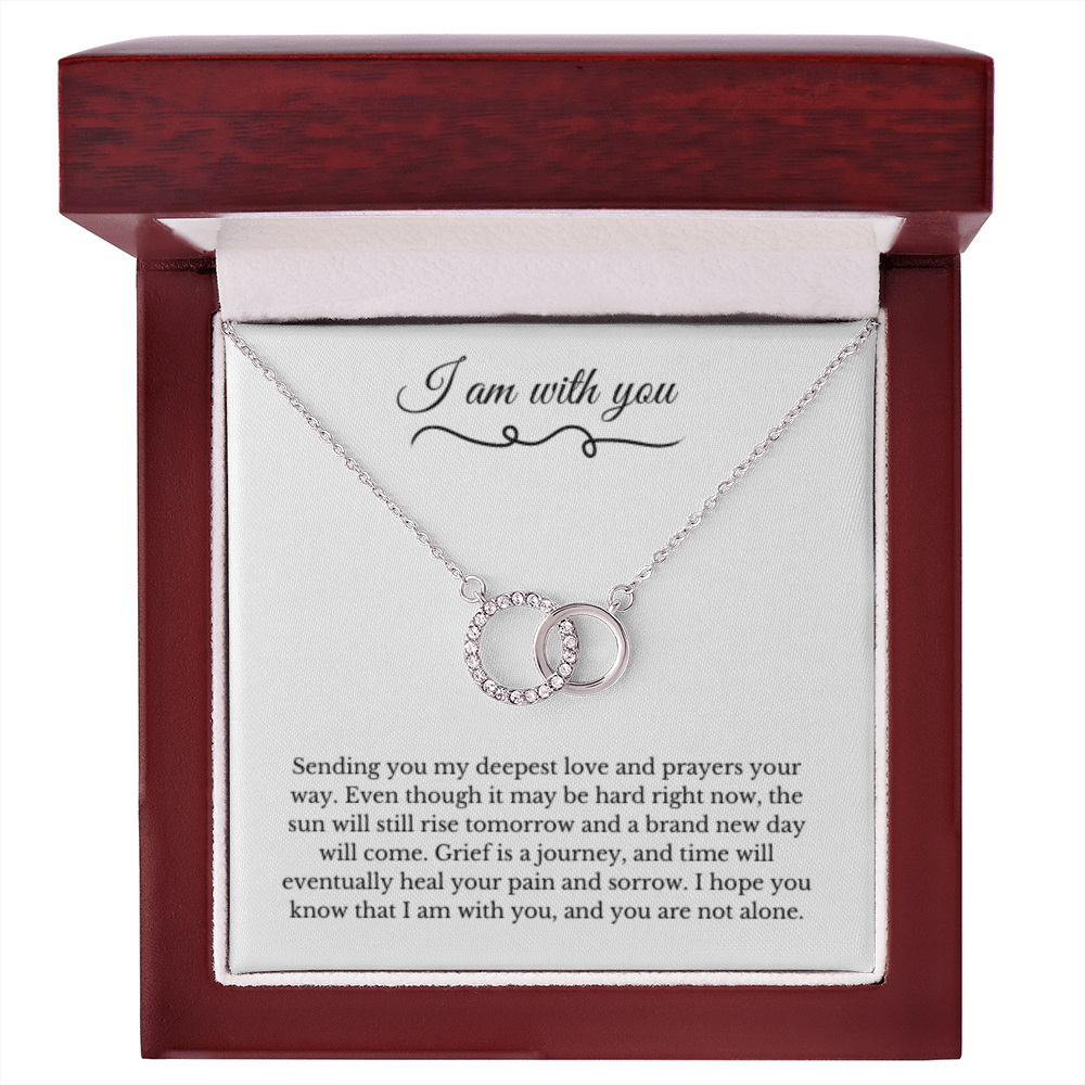 Circle Link Neckace, Dealing with Loss Gift, I am with you, Grief, Thinking of you, Bereavement Jewelry, Sympathy, Loss of Loved One Necklace, Sympathy Necklace