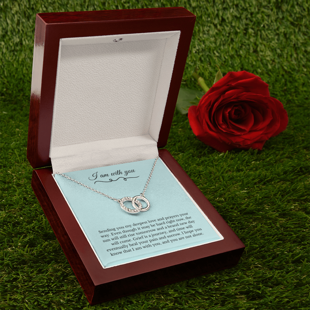 Circle Link Neckace, Dealing with Loss Gift, I am with you, Grief, Thinking of you, Bereavement Jewelry, Sympathy, Loss of Loved One Necklace, Sympathy Necklace