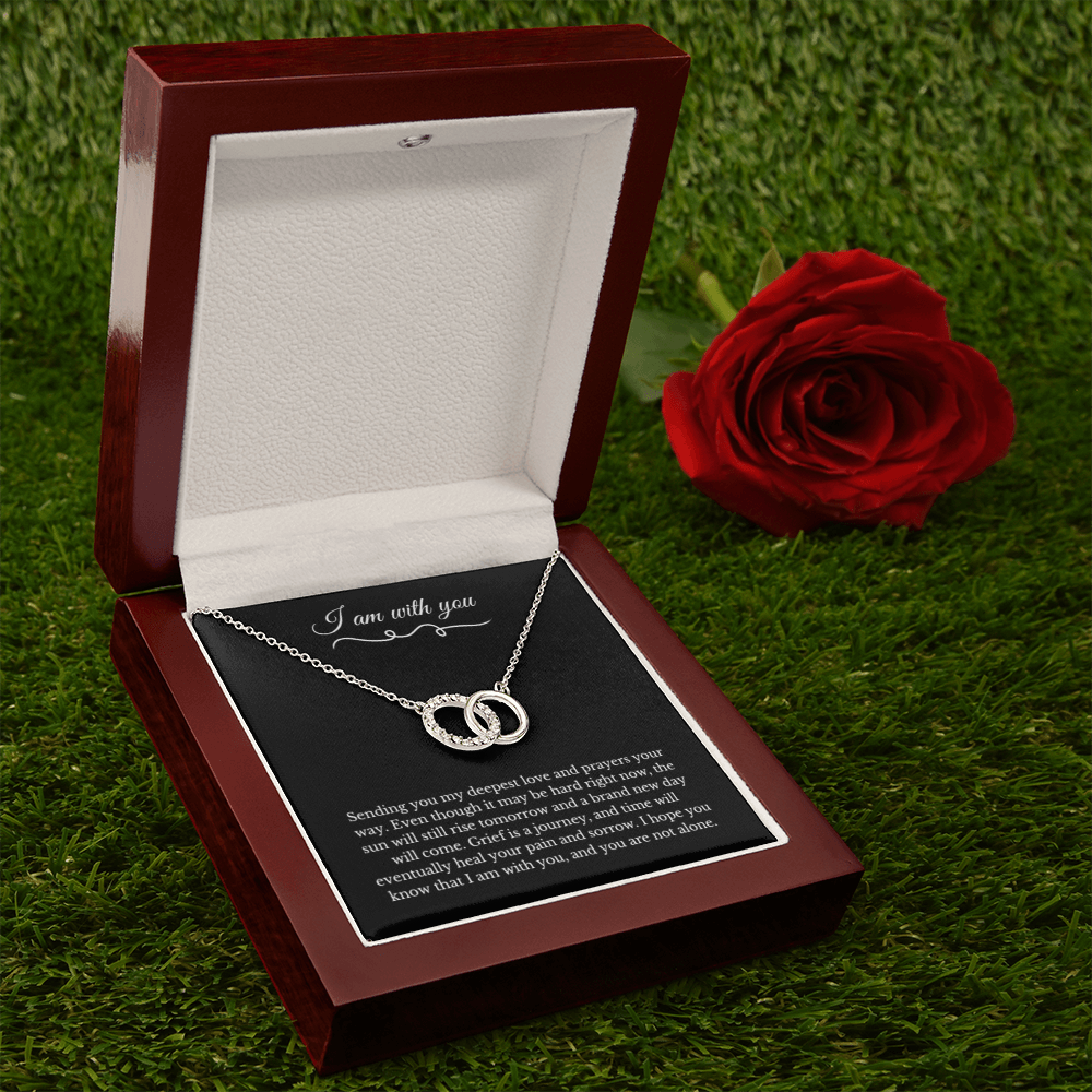 Circle Link Neckace, Dealing with Loss Gift, I am with you, Grief, Thinking of you, Bereavement Jewelry, Sympathy, Loss of Loved One Necklace, Sympathy Necklace