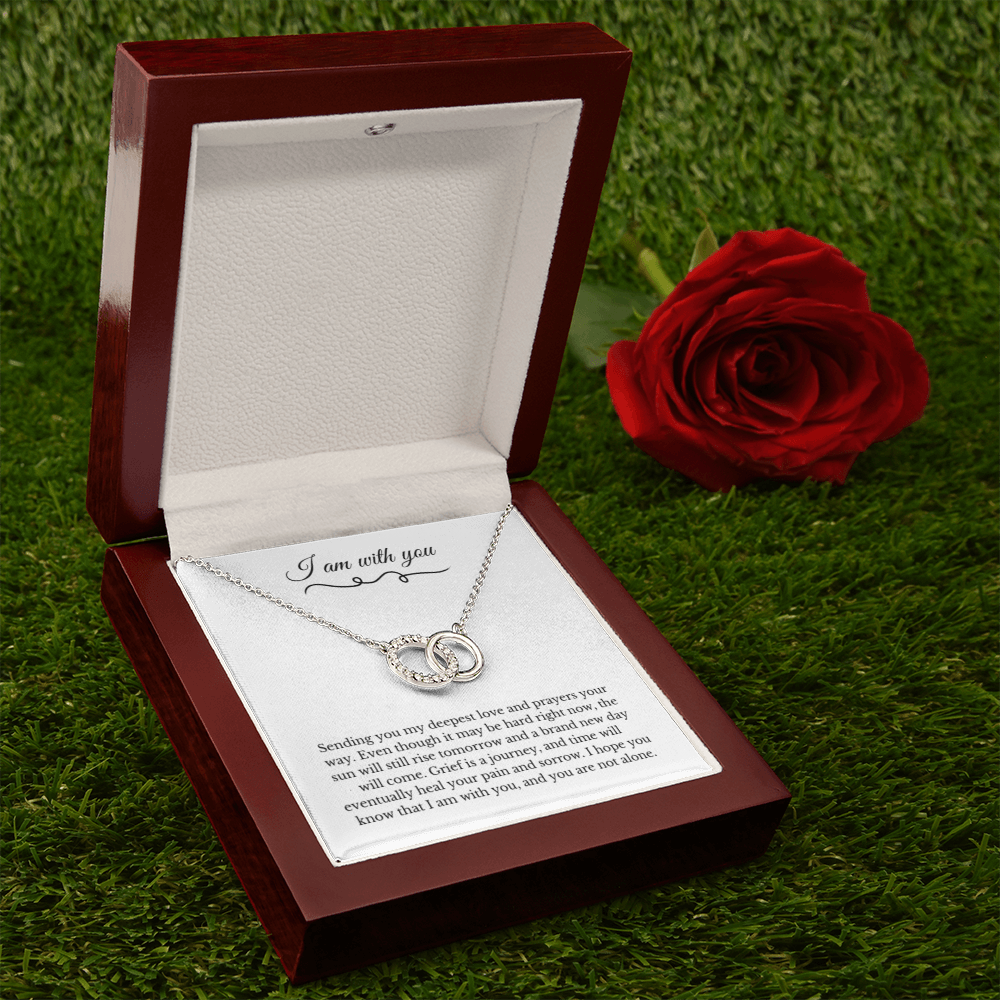 Circle Link Neckace, Dealing with Loss Gift, I am with you, Grief, Thinking of you, Bereavement Jewelry, Sympathy, Loss of Loved One Necklace, Sympathy Necklace